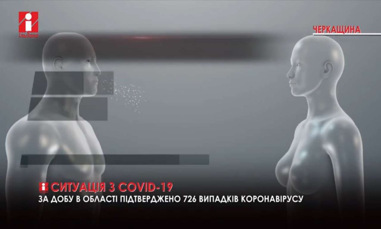 Ситуація з COVID-19 на Черкащині: 726 нових випадки за добу (ВІДЕО)